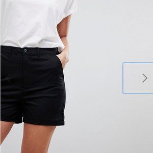 Asos Design Tall Black Chino Shorts